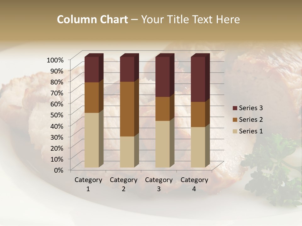Pork Meat Baked PowerPoint Template