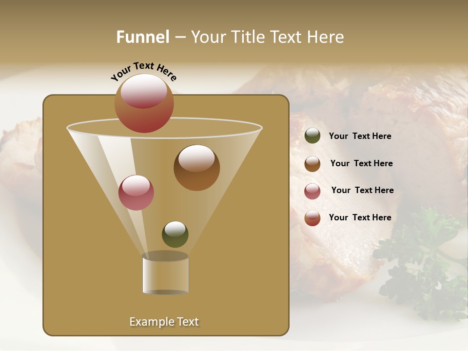 Pork Meat Baked PowerPoint Template