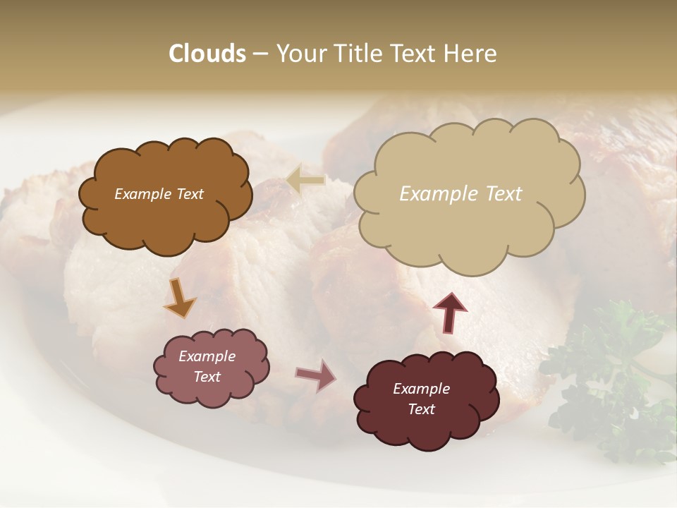 Pork Meat Baked PowerPoint Template