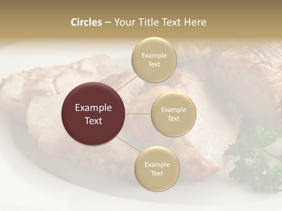 Pork Meat Baked PowerPoint Template