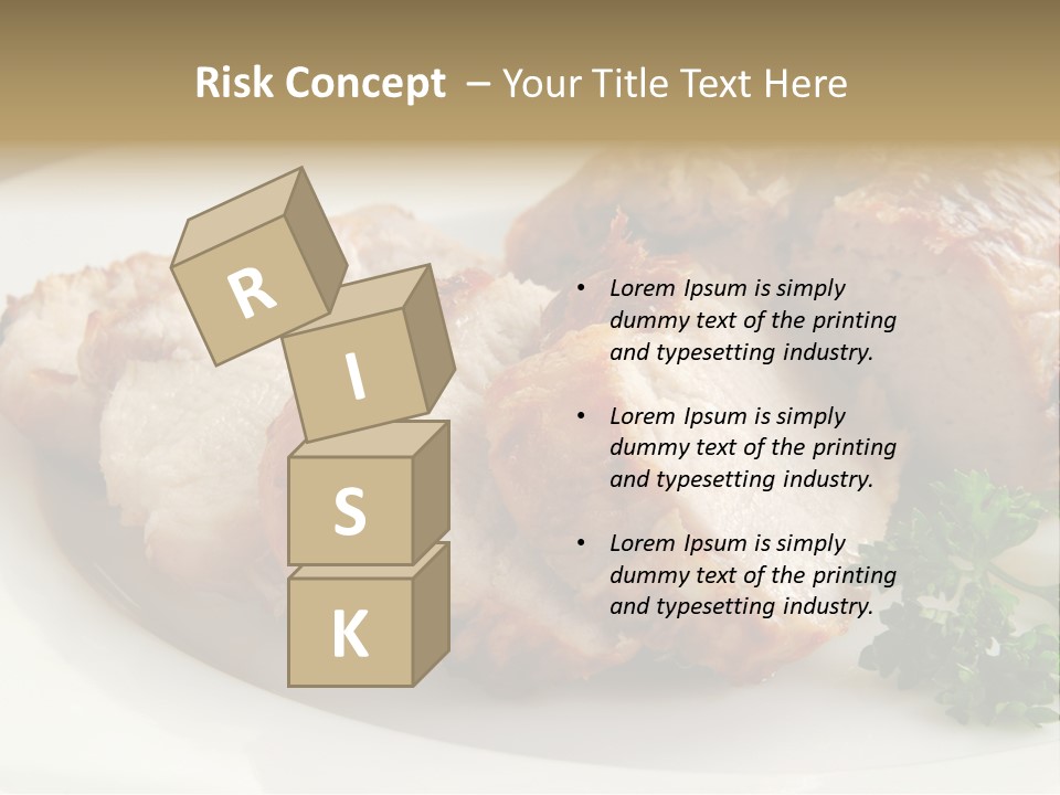 Pork Meat Baked PowerPoint Template