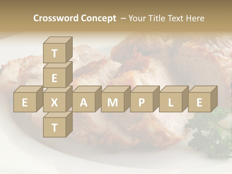 Pork Meat Baked PowerPoint Template