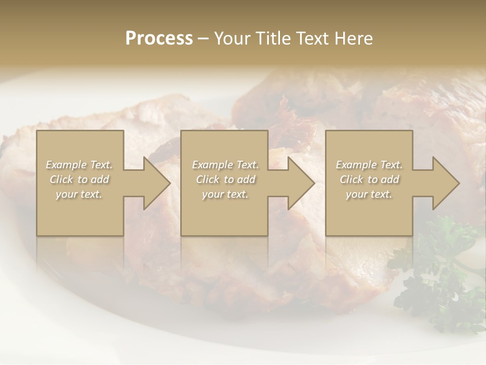 Pork Meat Baked PowerPoint Template