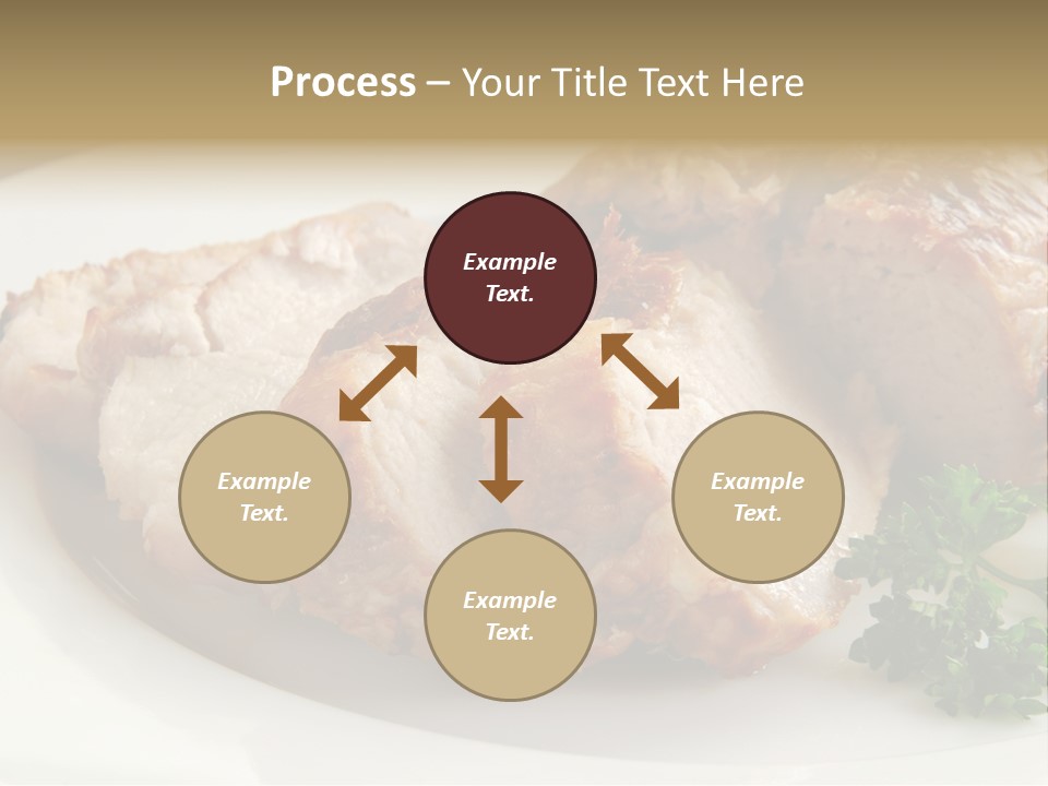 Pork Meat Baked PowerPoint Template