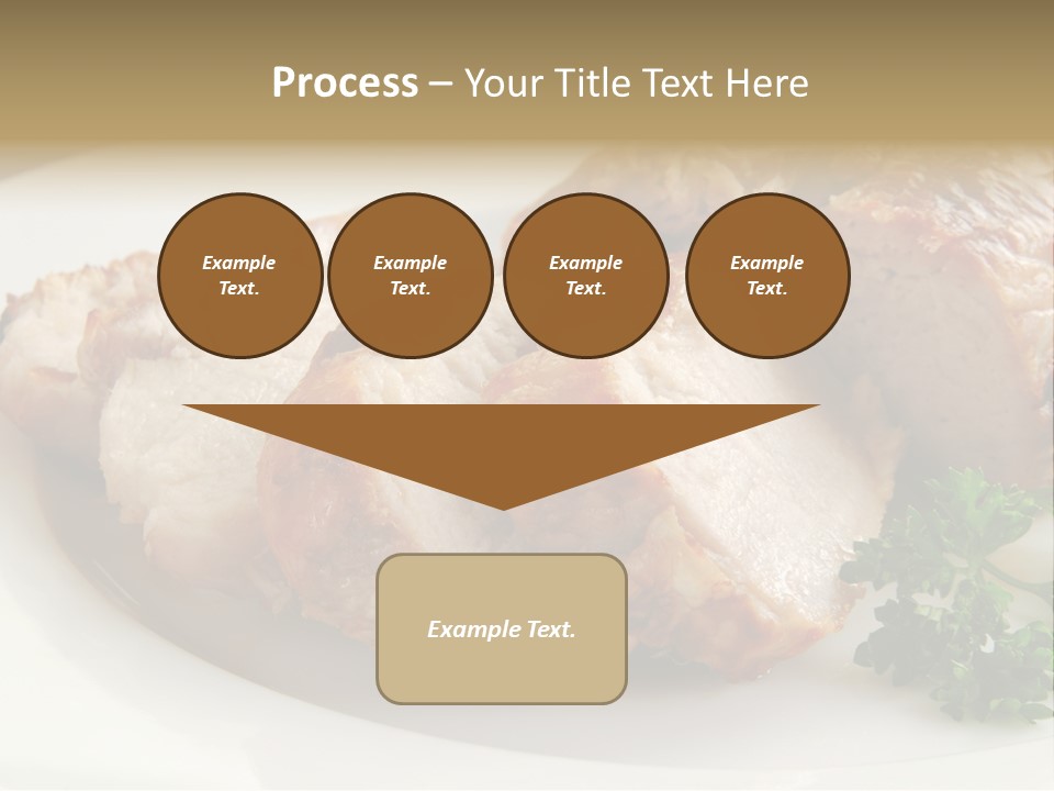 Pork Meat Baked PowerPoint Template