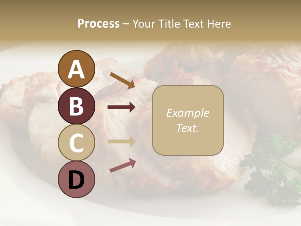 Pork Meat Baked PowerPoint Template