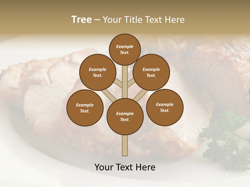 Pork Meat Baked PowerPoint Template
