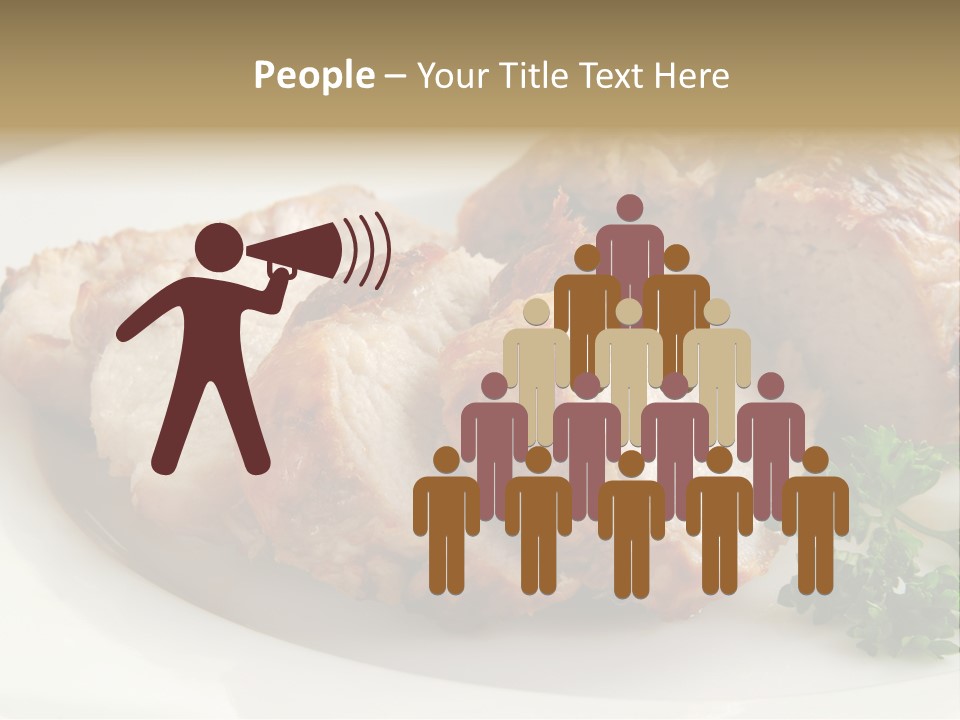 Pork Meat Baked PowerPoint Template