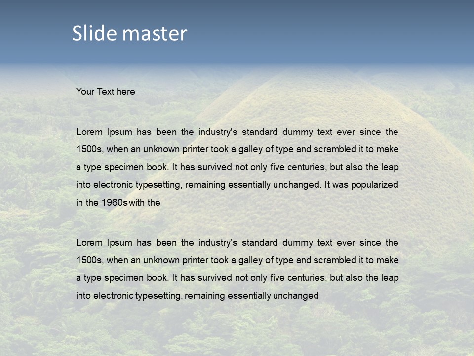 Bohol Jungle Landmark PowerPoint Template