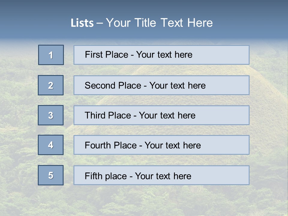 Bohol Jungle Landmark PowerPoint Template