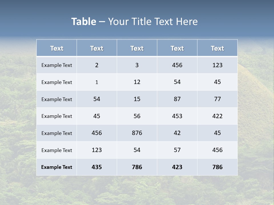 Bohol Jungle Landmark PowerPoint Template