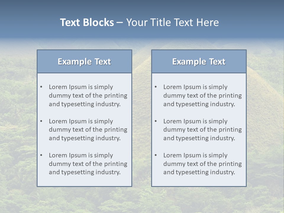 Bohol Jungle Landmark PowerPoint Template