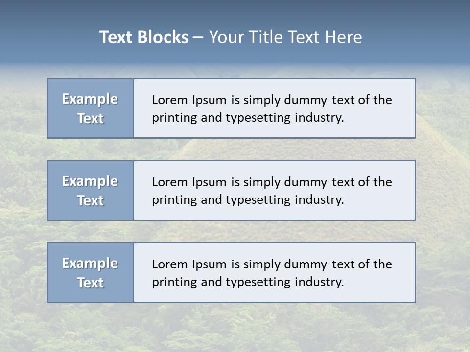 Bohol Jungle Landmark PowerPoint Template