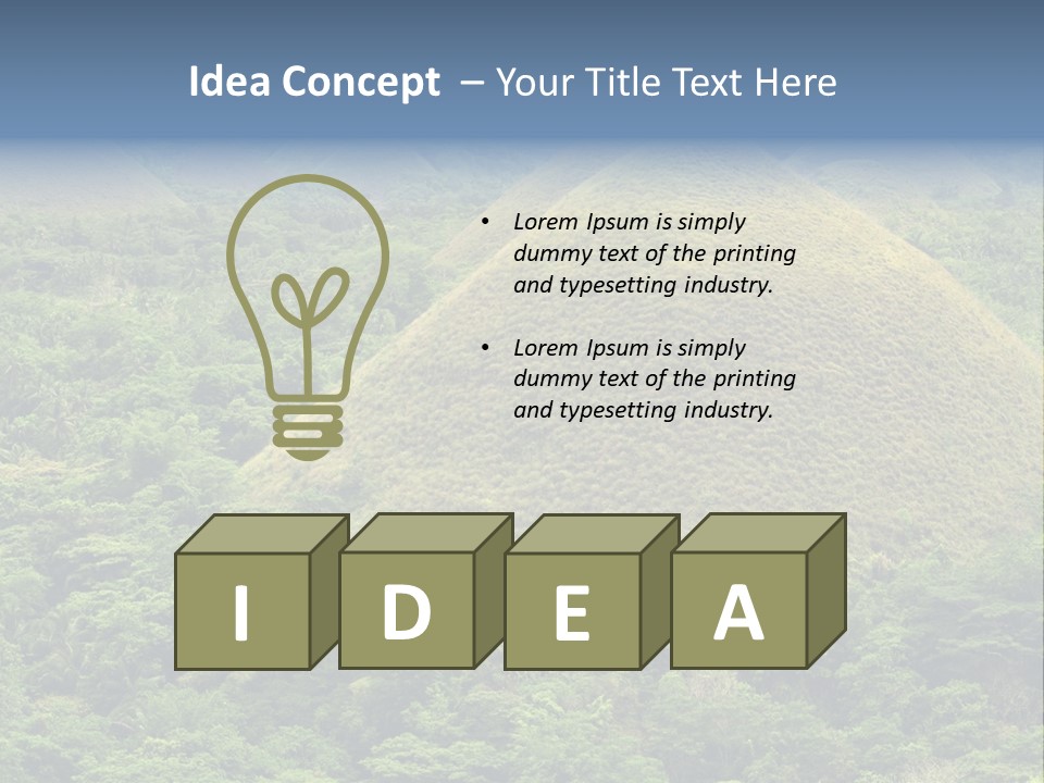 Bohol Jungle Landmark PowerPoint Template