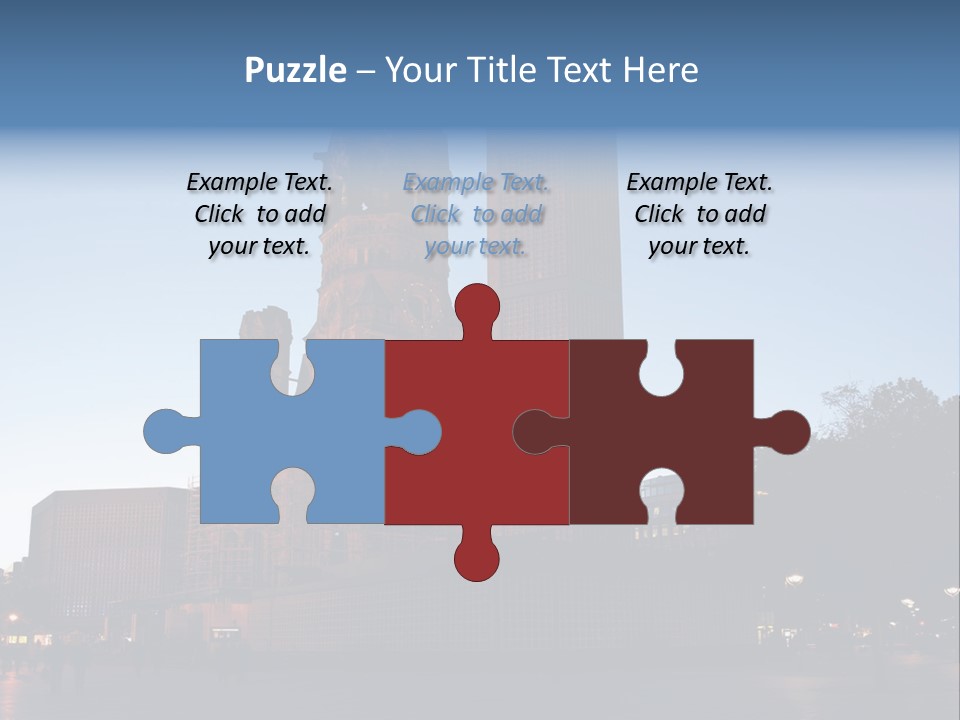 A Large Building With A Clock Tower In The Middle Of It PowerPoint Template