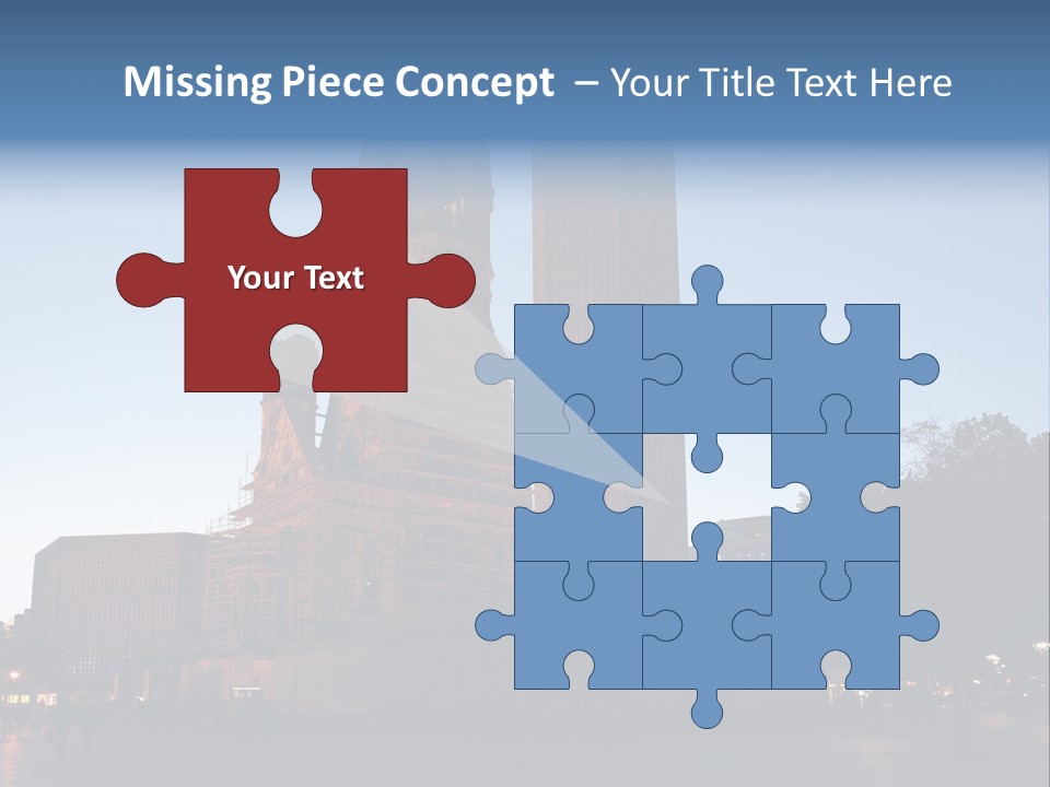 A Large Building With A Clock Tower In The Middle Of It PowerPoint Template
