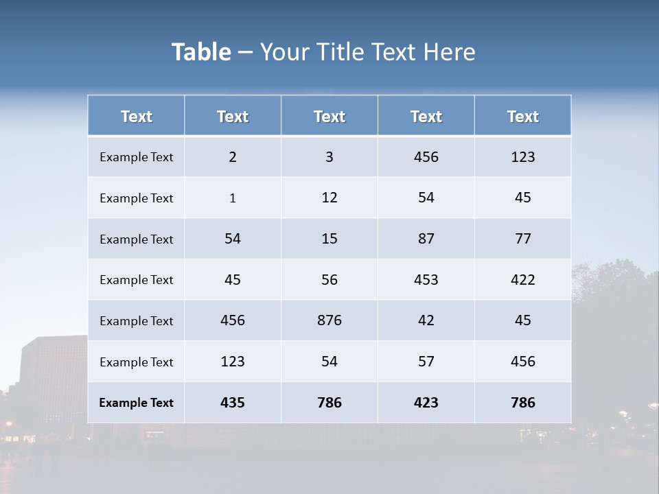A Large Building With A Clock Tower In The Middle Of It PowerPoint Template