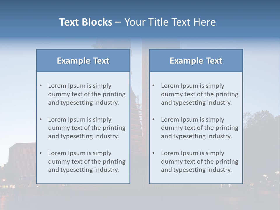 A Large Building With A Clock Tower In The Middle Of It PowerPoint Template