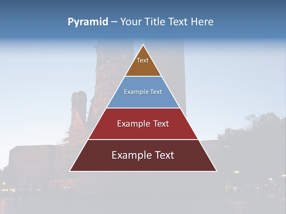A Large Building With A Clock Tower In The Middle Of It PowerPoint Template