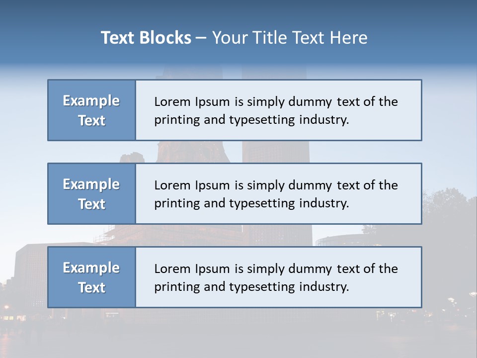 A Large Building With A Clock Tower In The Middle Of It PowerPoint Template