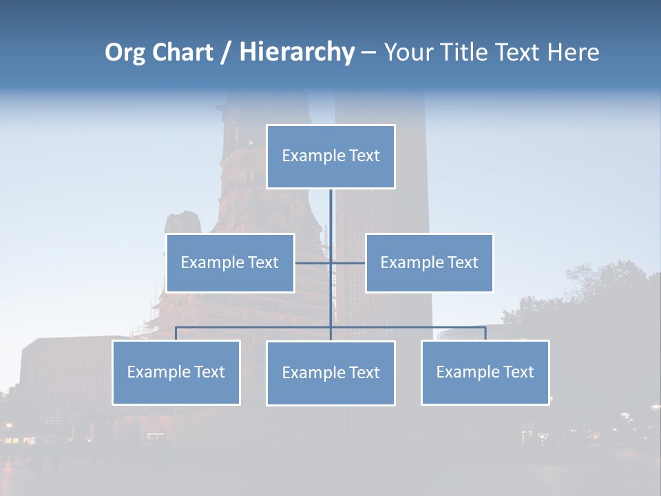A Large Building With A Clock Tower In The Middle Of It PowerPoint Template