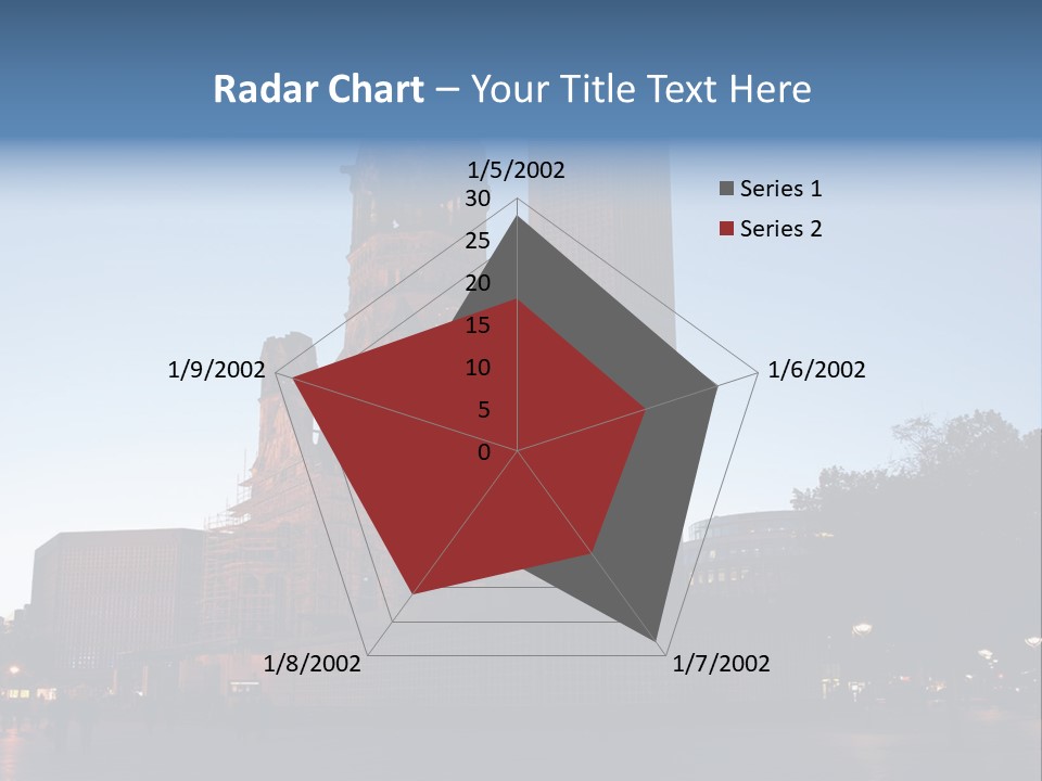 A Large Building With A Clock Tower In The Middle Of It PowerPoint Template