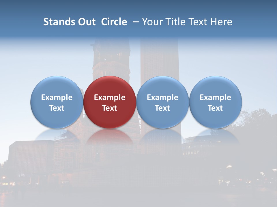 A Large Building With A Clock Tower In The Middle Of It PowerPoint Template