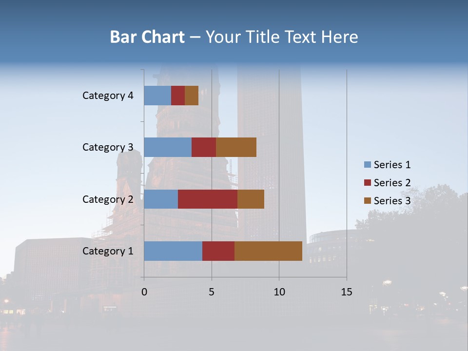 A Large Building With A Clock Tower In The Middle Of It PowerPoint Template
