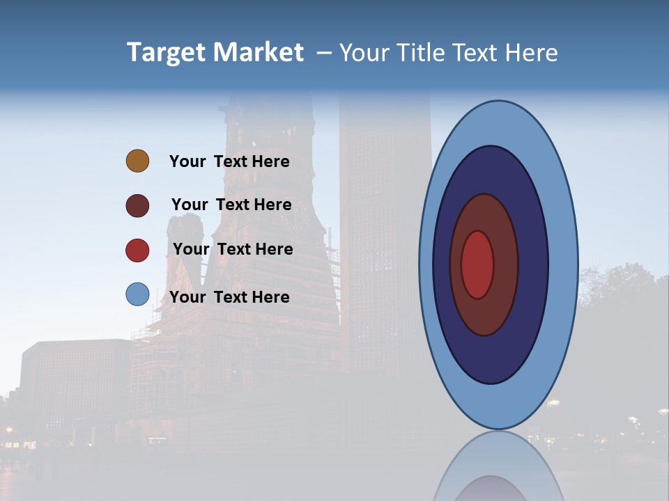 A Large Building With A Clock Tower In The Middle Of It PowerPoint Template