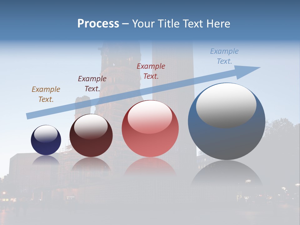 A Large Building With A Clock Tower In The Middle Of It PowerPoint Template