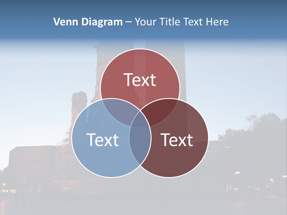 A Large Building With A Clock Tower In The Middle Of It PowerPoint Template