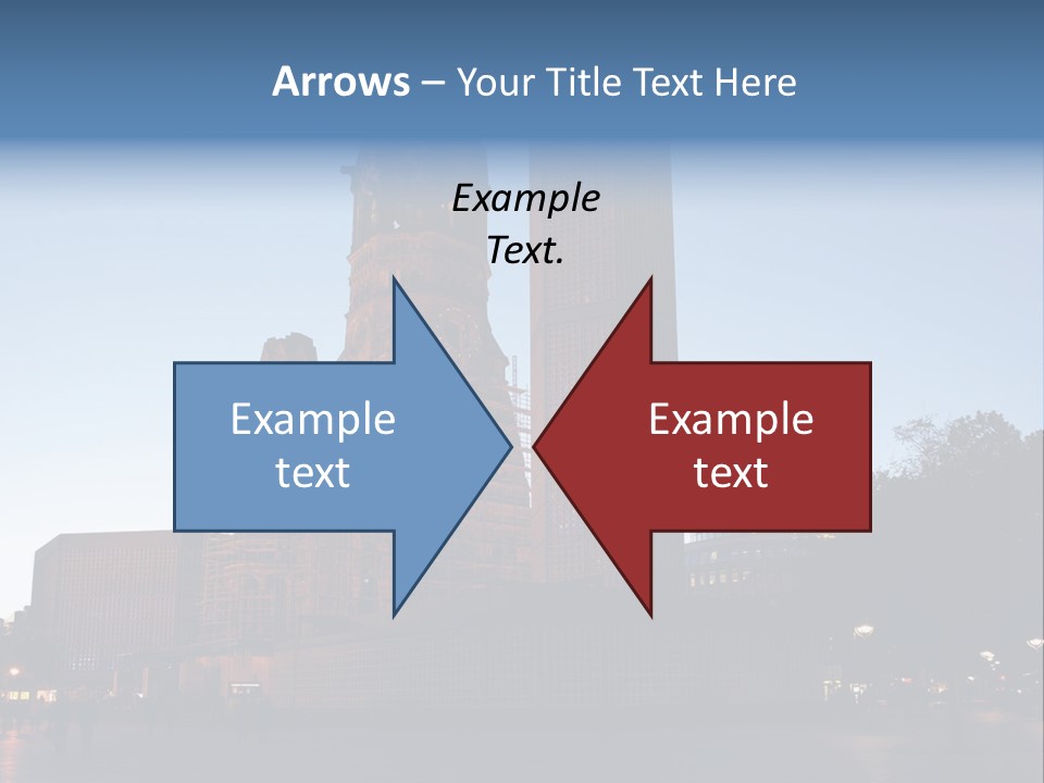 A Large Building With A Clock Tower In The Middle Of It PowerPoint Template