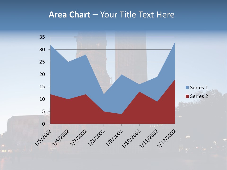 A Large Building With A Clock Tower In The Middle Of It PowerPoint Template
