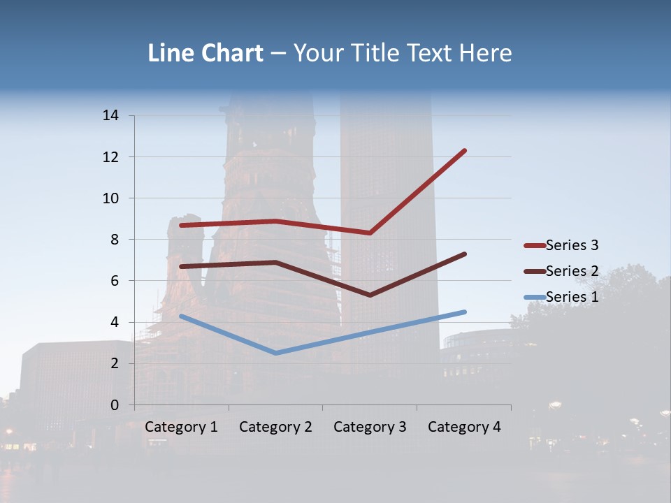 A Large Building With A Clock Tower In The Middle Of It PowerPoint Template