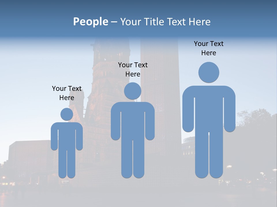 A Large Building With A Clock Tower In The Middle Of It PowerPoint Template