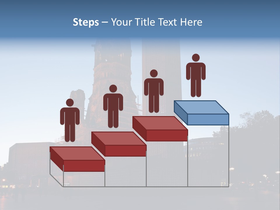 A Large Building With A Clock Tower In The Middle Of It PowerPoint Template