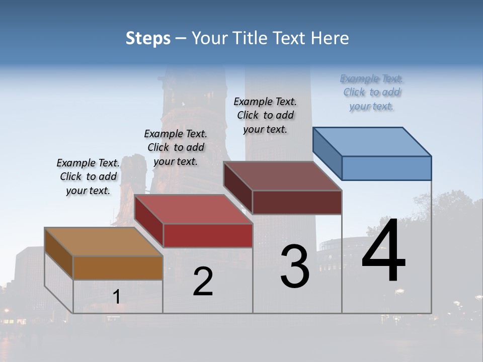 A Large Building With A Clock Tower In The Middle Of It PowerPoint Template