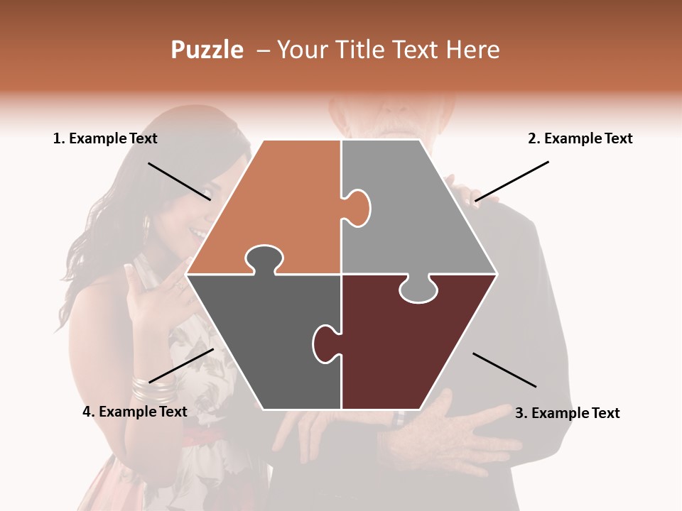 Female Geriatric Cravat PowerPoint Template