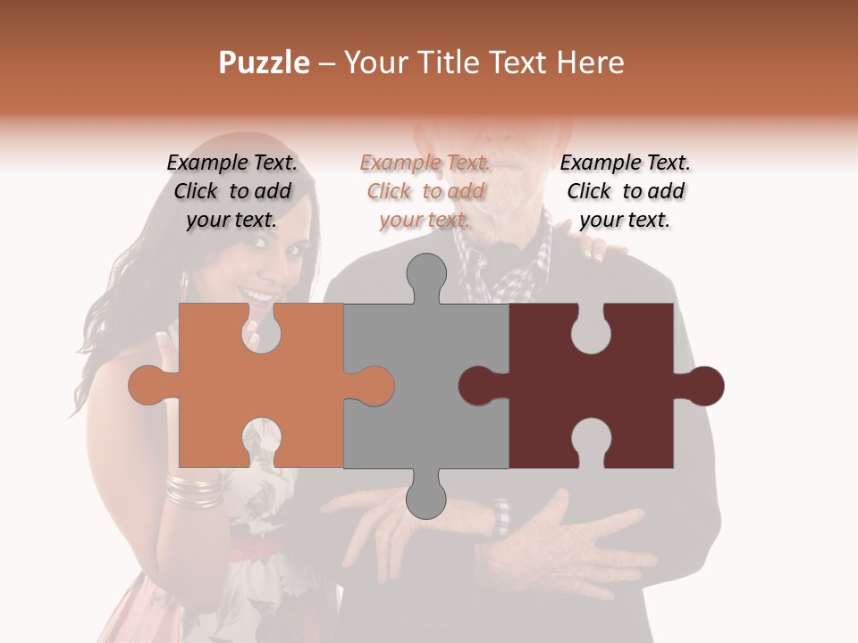 Female Geriatric Cravat PowerPoint Template