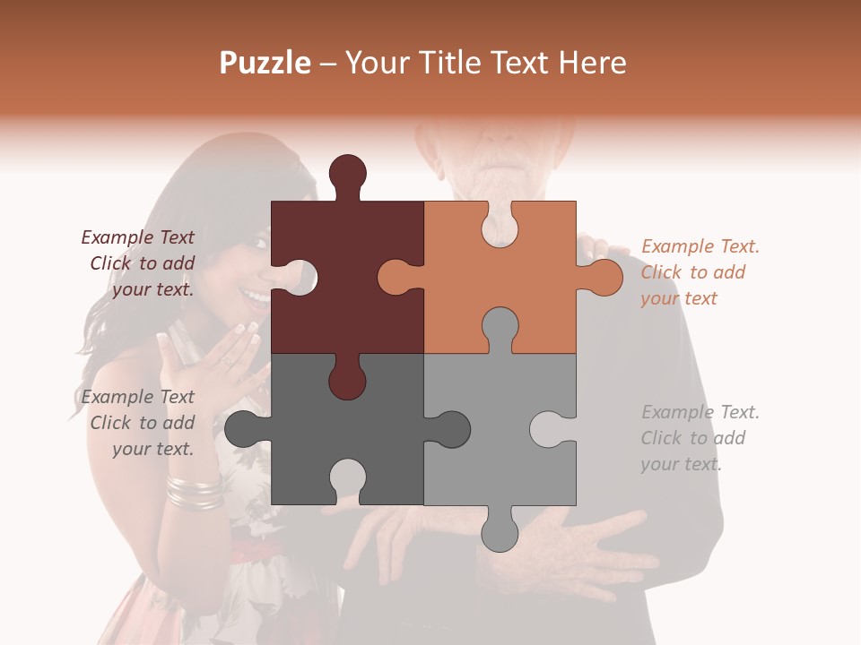 Female Geriatric Cravat PowerPoint Template