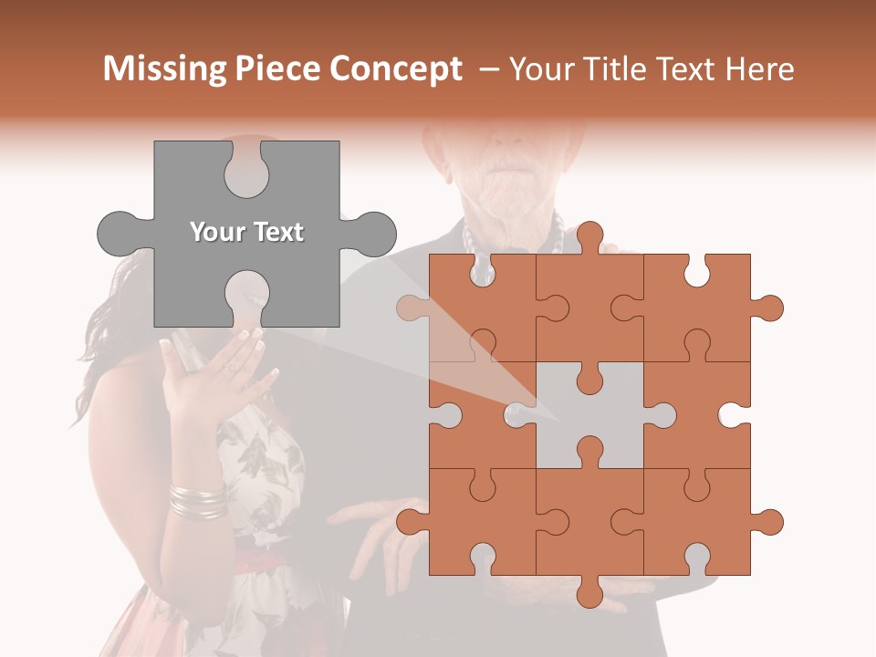 Female Geriatric Cravat PowerPoint Template