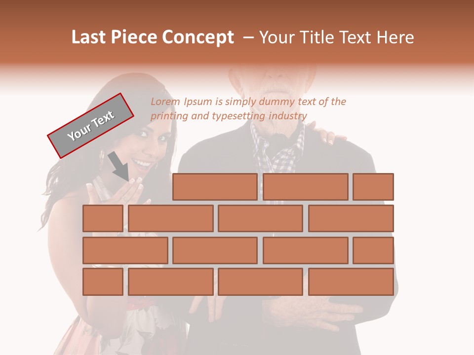 Female Geriatric Cravat PowerPoint Template