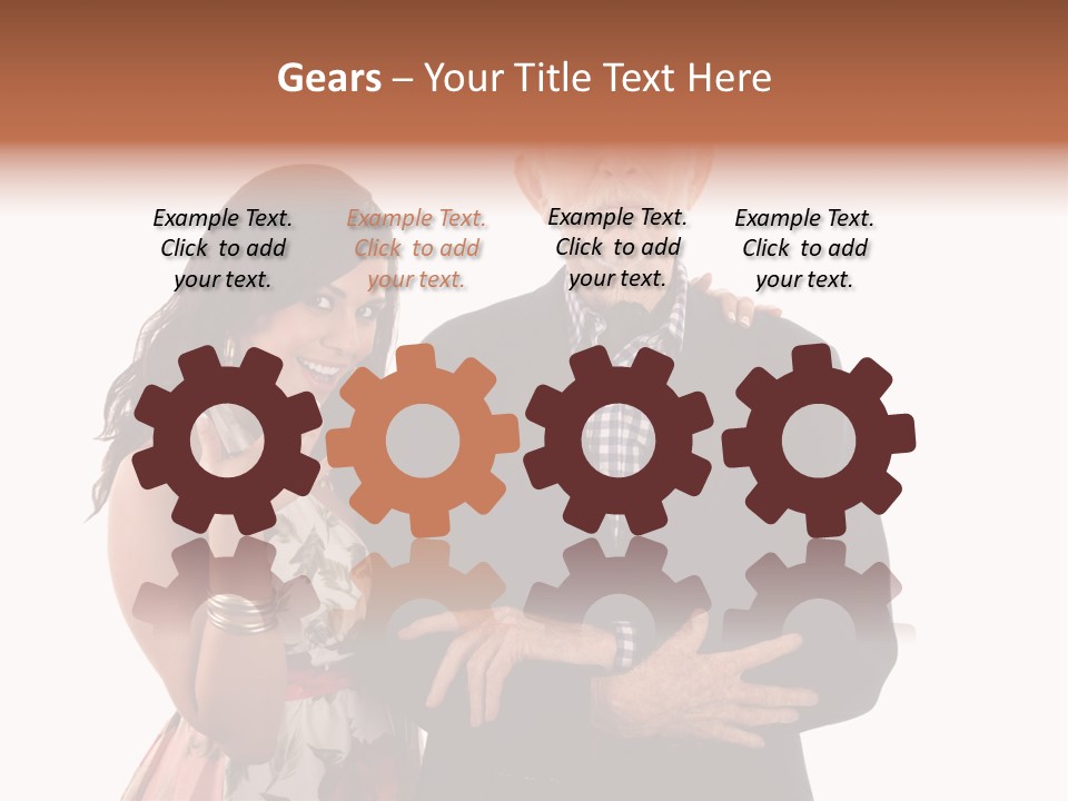 Female Geriatric Cravat PowerPoint Template