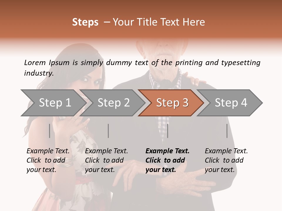 Female Geriatric Cravat PowerPoint Template