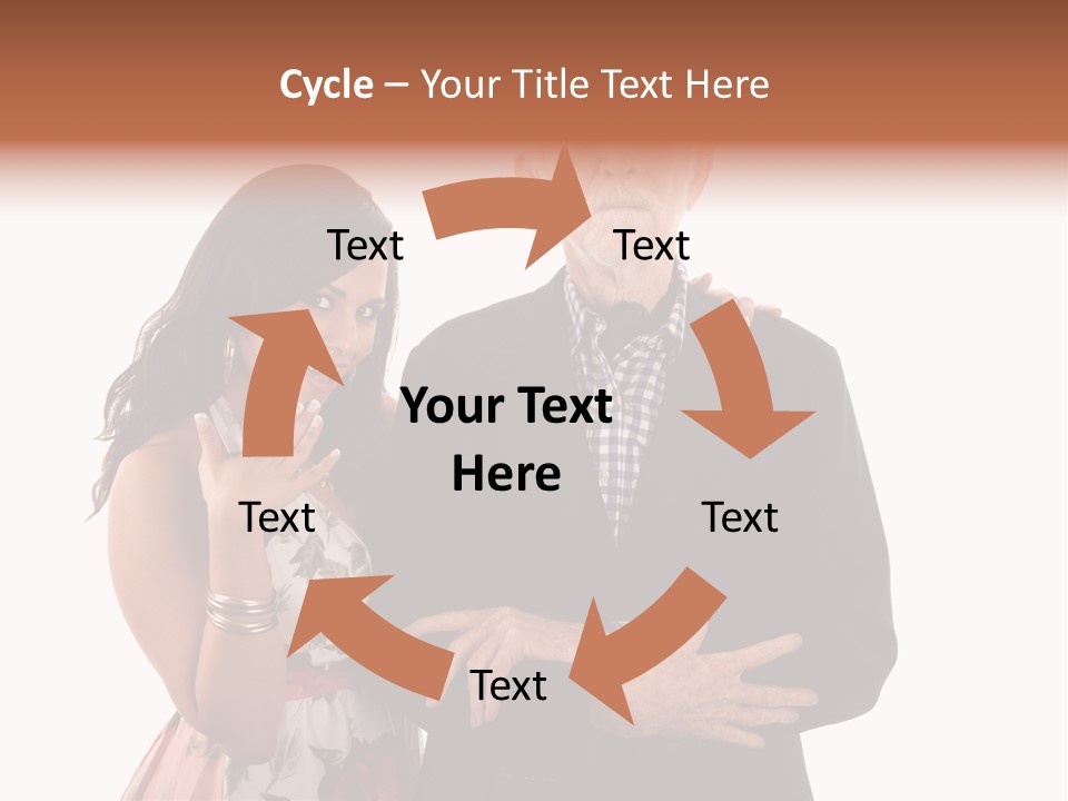 Female Geriatric Cravat PowerPoint Template