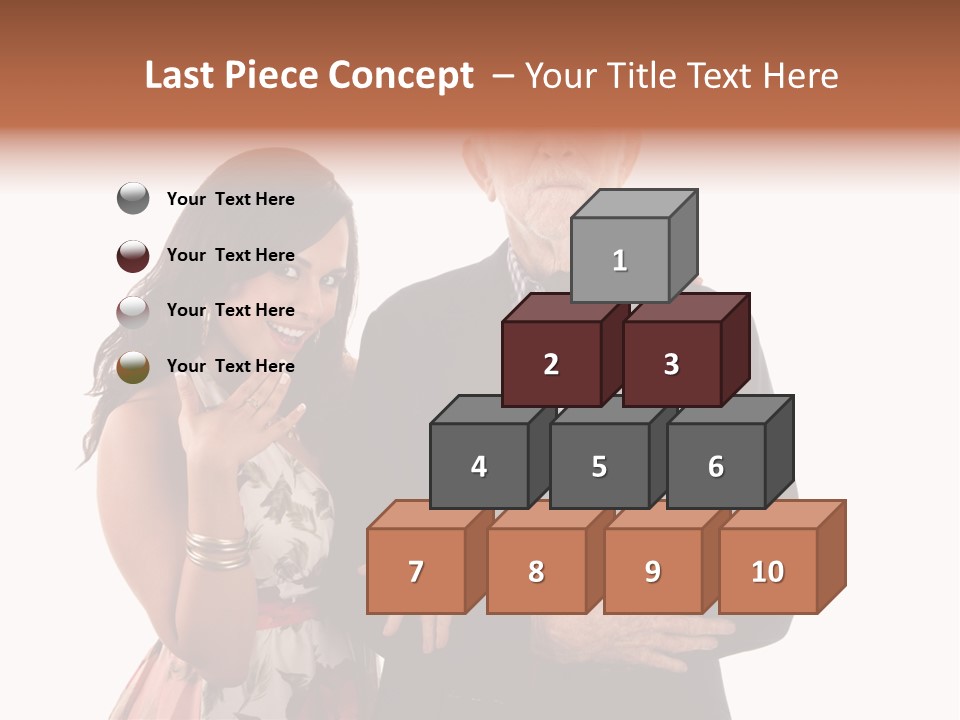 Female Geriatric Cravat PowerPoint Template