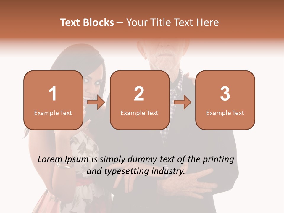 Female Geriatric Cravat PowerPoint Template