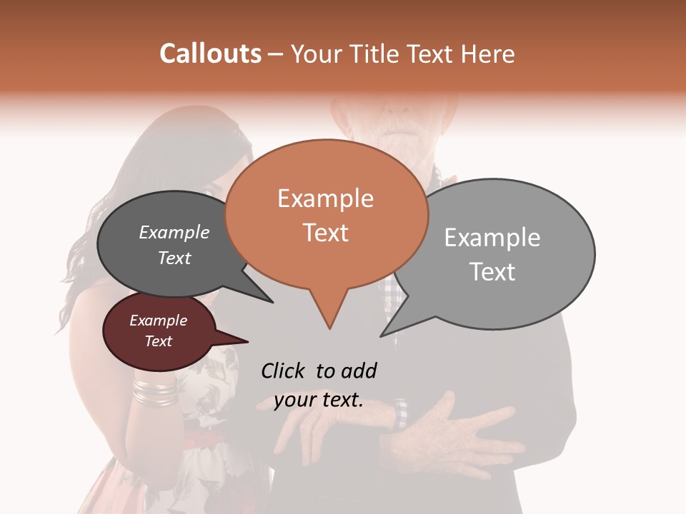 Female Geriatric Cravat PowerPoint Template