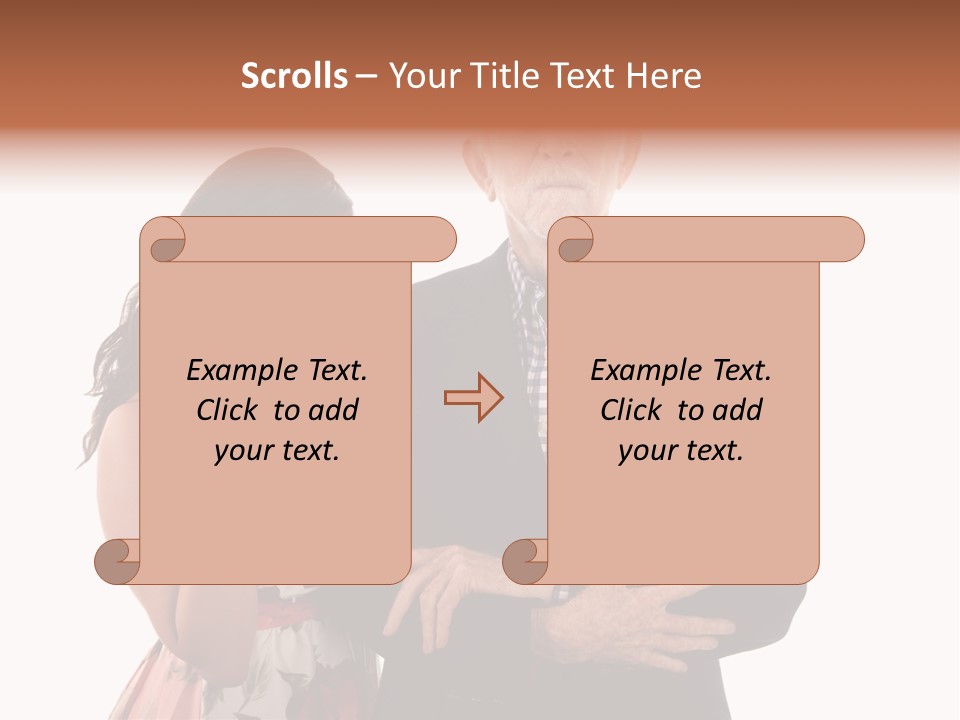 Female Geriatric Cravat PowerPoint Template