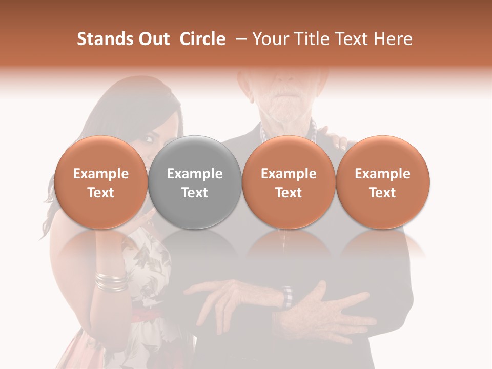 Female Geriatric Cravat PowerPoint Template